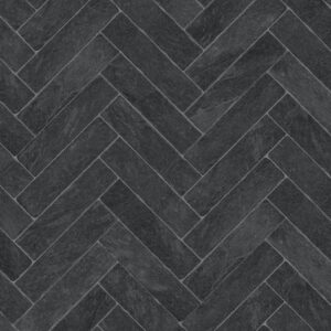Faus Stone Effects 8mm Herringbone Negro Laminate Flooring