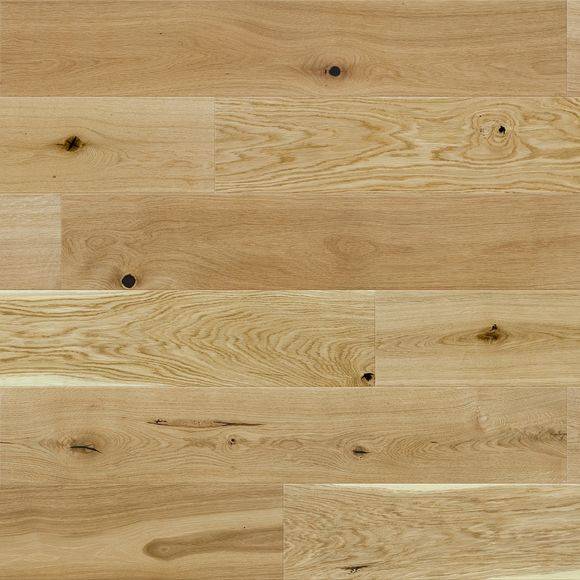 Basix 1 Strip Oak Natural Bevelled Matt Lacquered Engineered Click Wood Flooring BF01 - Image 2