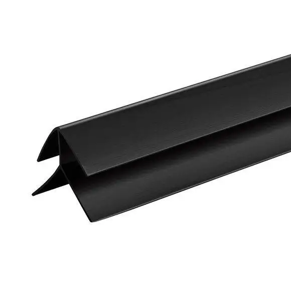 Panelstyle Splashpanel External Corner 2.4m Black