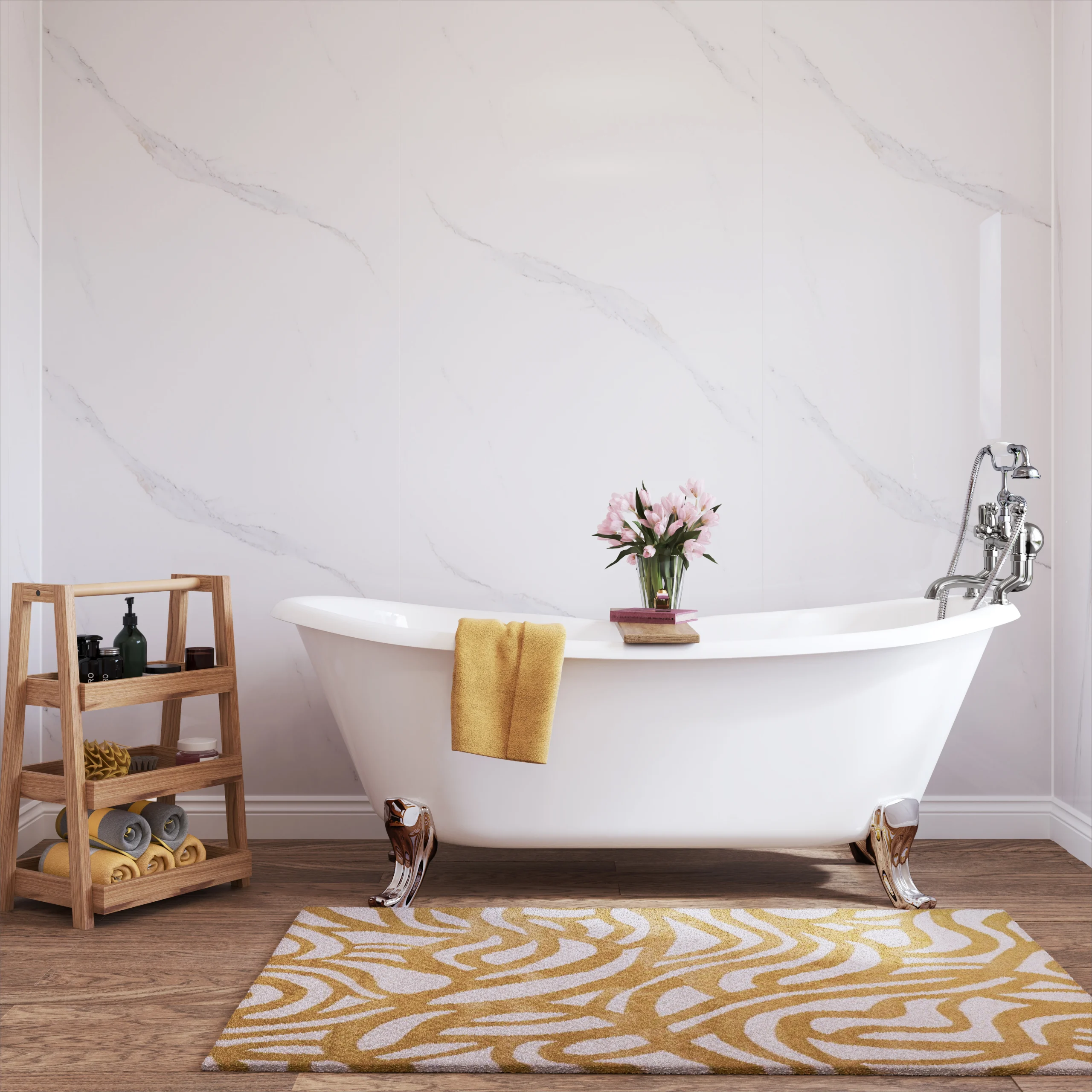 Splashpanel Premium Calacatta Marble Gloss SPRE01 1000mm