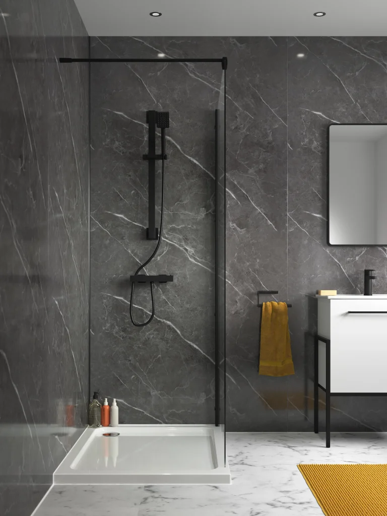 Splashpanel Premium Pietra Anthracite Gloss SPRE05 1000mm