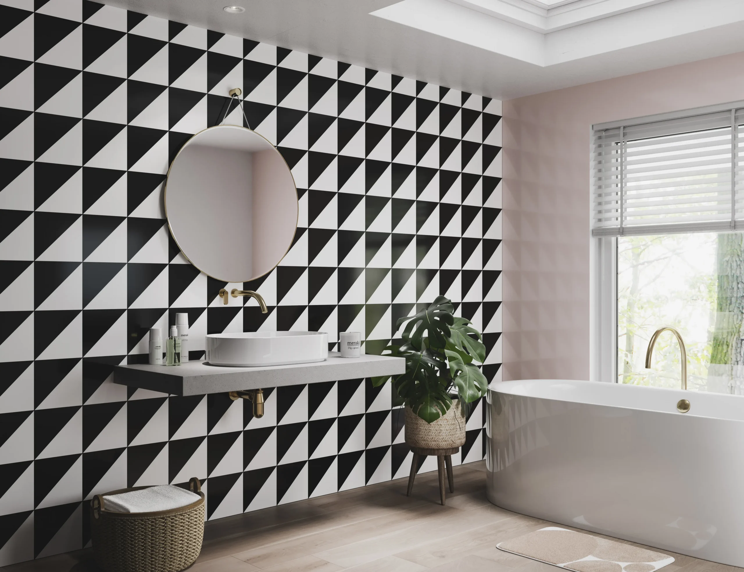 Grafito Tile Black & White