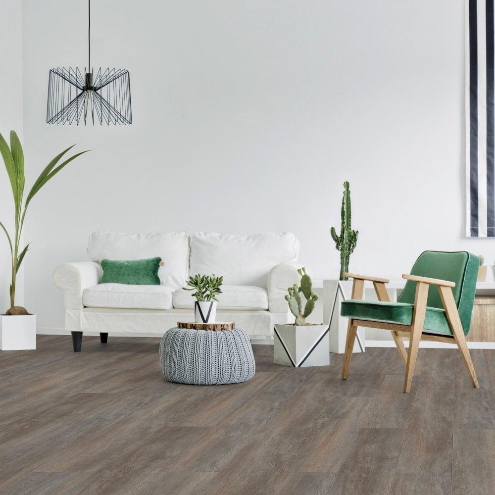 Liberty Floors Comfort 8mm Dark Oak Brown Laminate Flooring (52539)