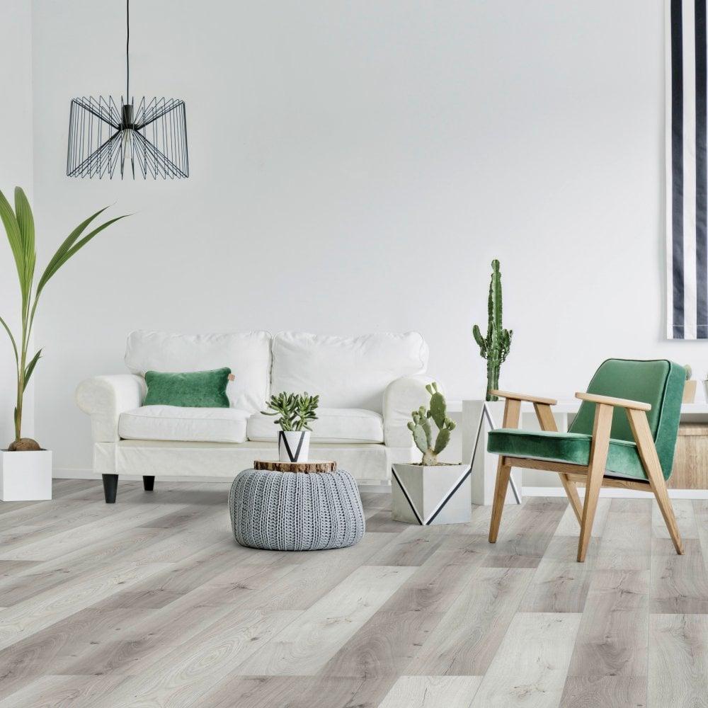 Liberty Floors Comfort 8mm Grey Oak Blend Laminate Flooring (52580)