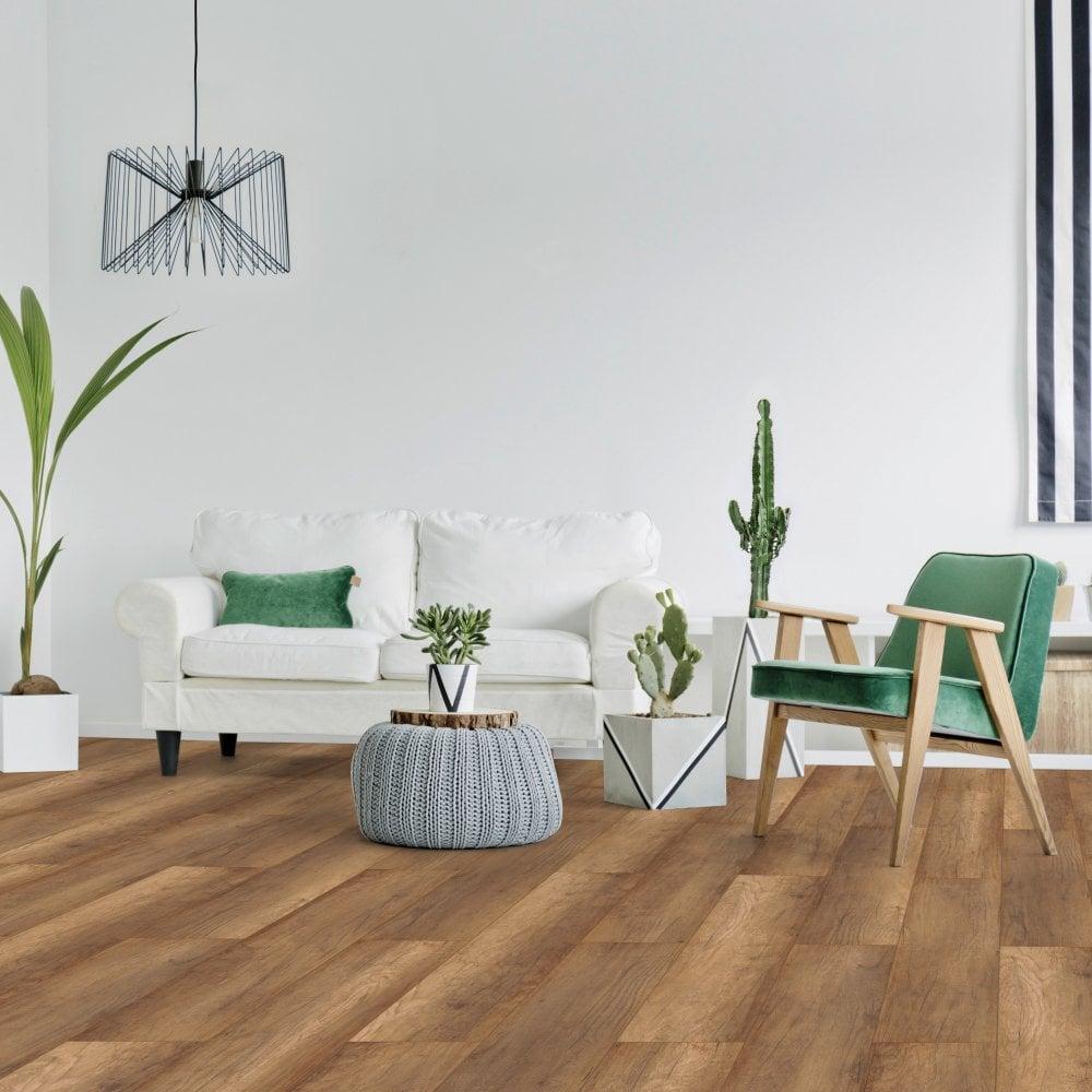 Liberty Floors Comfort 8mm Warm Oak Brown Laminate Flooring (52537)