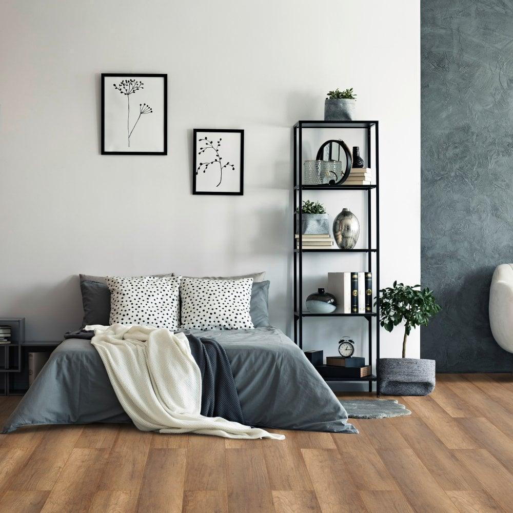 Liberty Floors Comfort 8mm Warm Oak Brown Laminate Flooring (52537)