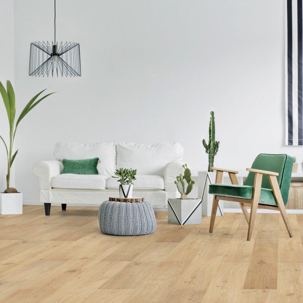 Liberty Floors Ocean 8mm Oak Natural Mix Laminate Flooring (52351)