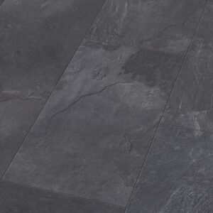 Liberty Floors Stellato 8mm Black Slate Tile Laminate Flooring