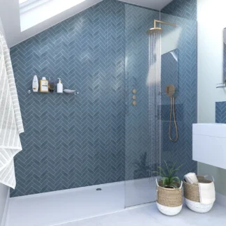 Navy Herringbone