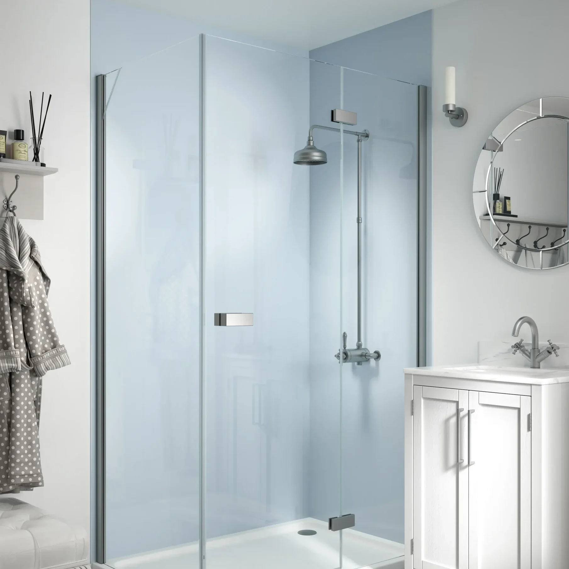 Showerwall Acrylic 2440 X 1220 Sky SWA22