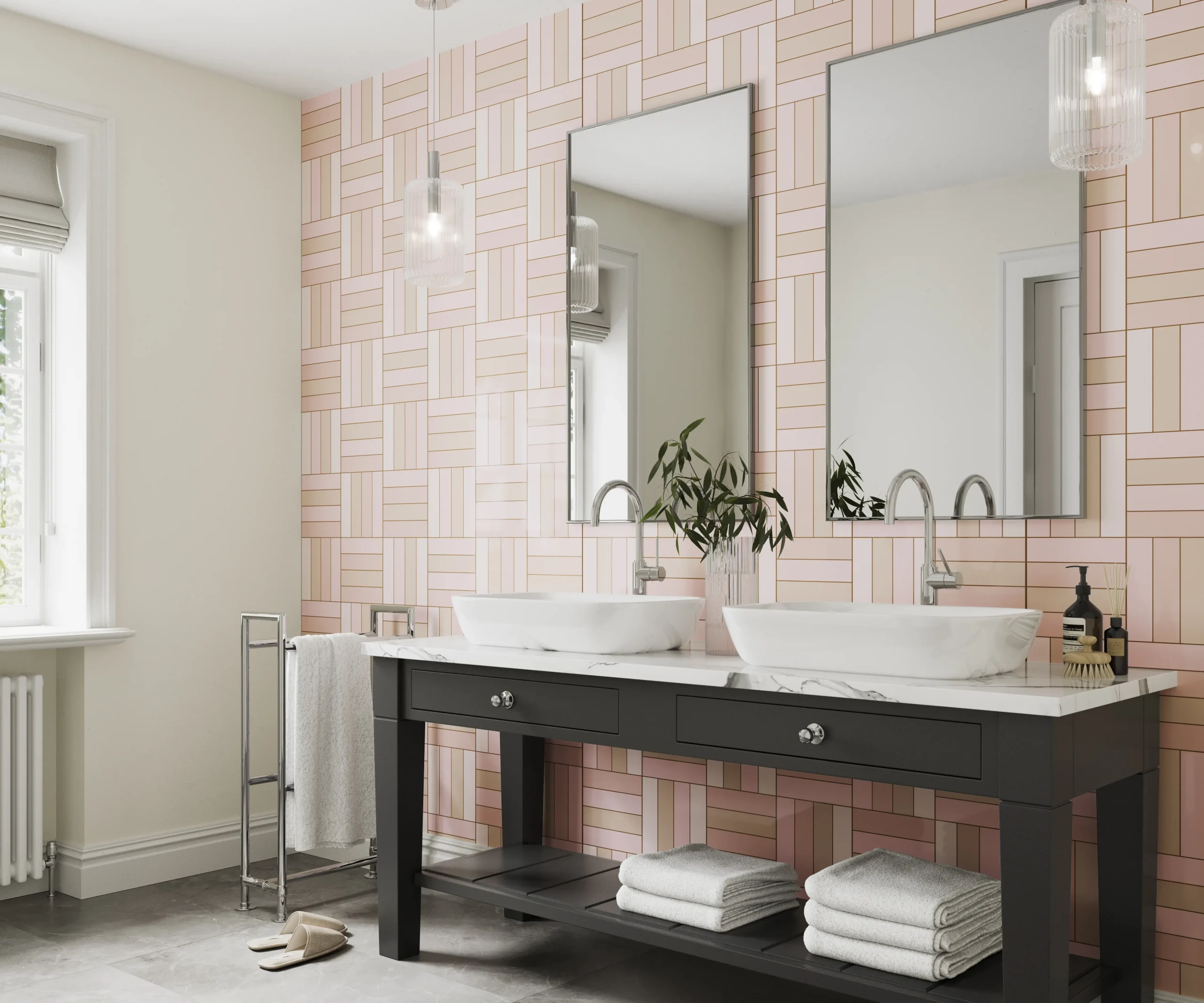Square Parquet Marshmallow