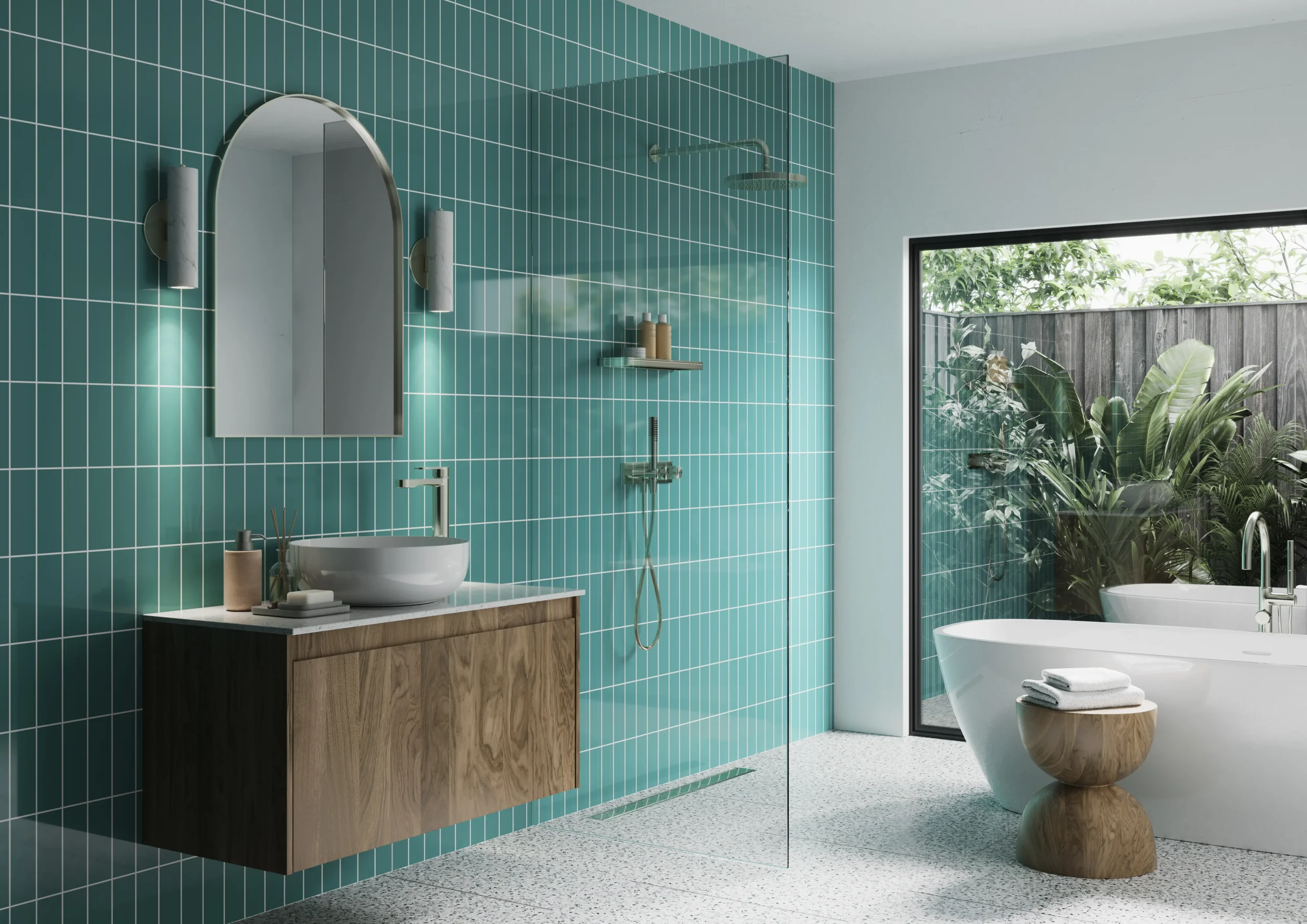 Vertical Tile Teal