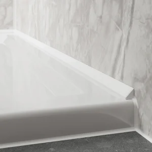 Showerwall Laminate 2450mm White Pvc Sureseal (2part System)