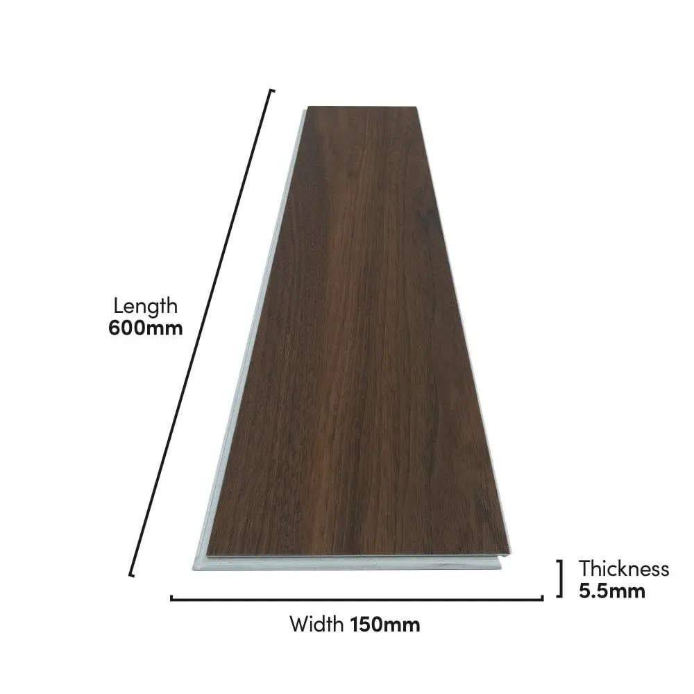 Liberty Floors Lifestyle 5.5mm Herringbone Walnut Luxury Rigid Vinyl Flooring 275830 - Image 3