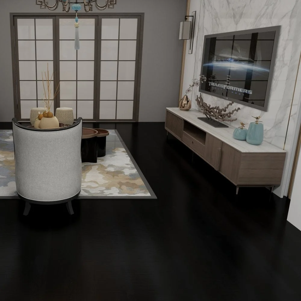 Liberty Floors Lifestyle 5.5mm Herringbone Carbon Oak Luxury Rigid Vinyl Flooring (SKU-305109)
