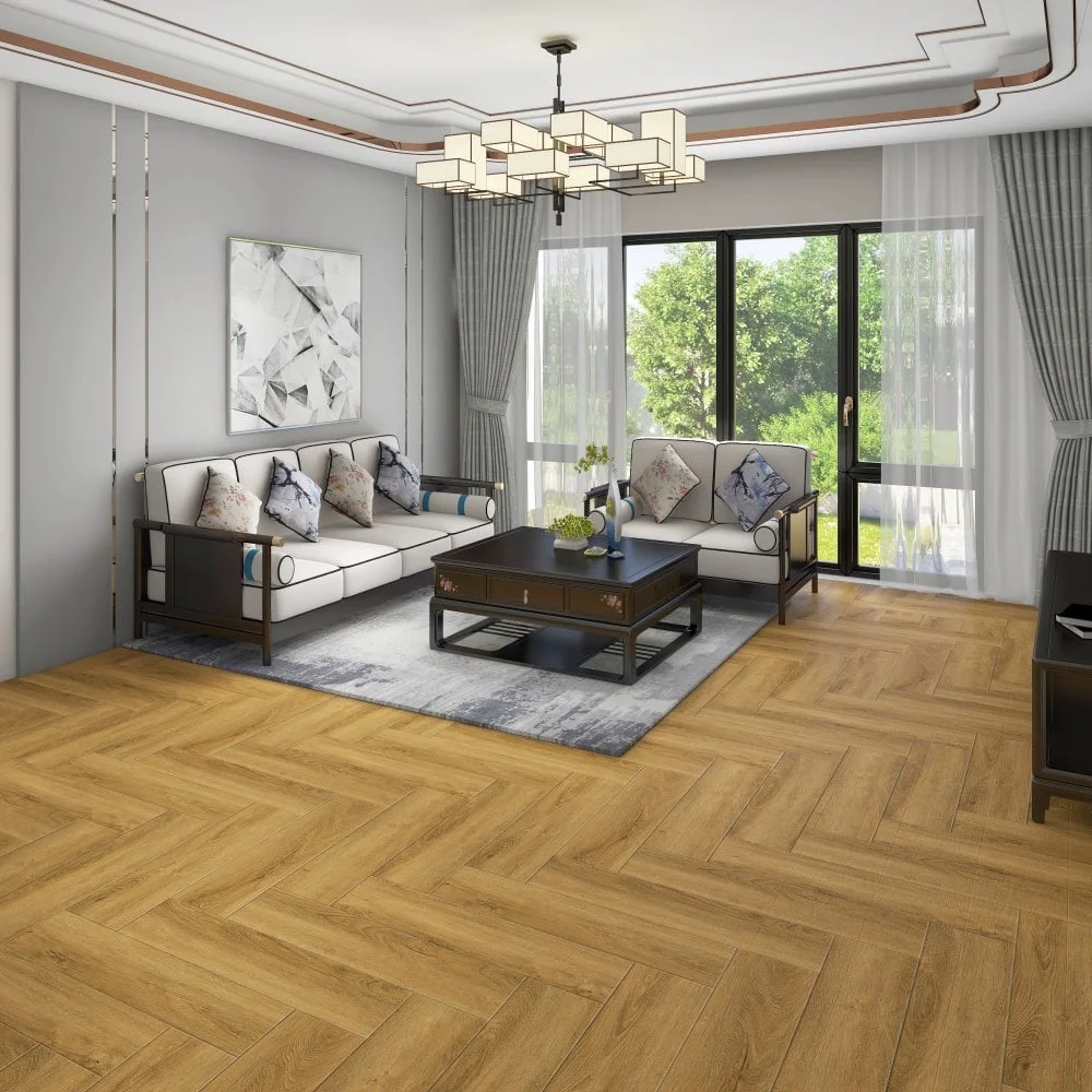 Liberty Floors Lifestyle 5.5mm Herringbone Cottage Oak Luxury Rigid Vinyl Flooring (SKU-307817)