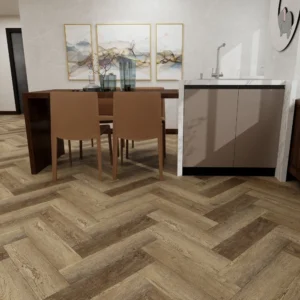 Liberty Floors Lifestyle 5.5mm Herringbone Farmhouse Oak Luxury Rigid Vinyl Flooring (SKU-305106)