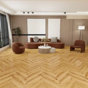 Liberty Floors Lifestyle 5.5mm Herringbone Rustic Oak Luxury Rigid Vinyl Flooring (SKU-305105)