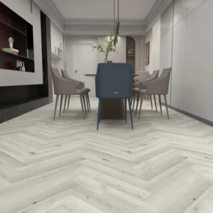Liberty Floors Lifestyle 5.5mm Herringbone White Rock Oak Luxury Rigid Vinyl Flooring (SKU-305108)