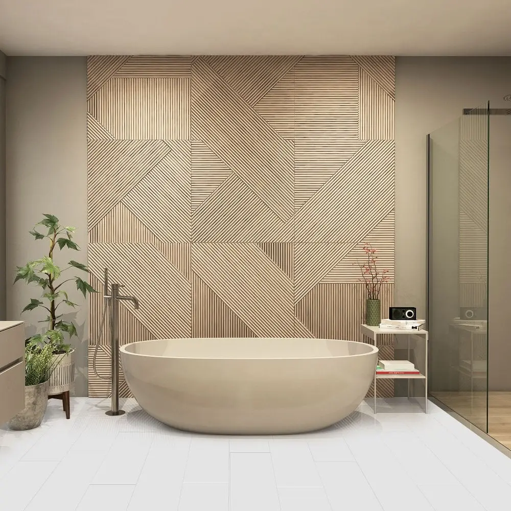 Falquon Flooring SPC High Gloss 6mm White Waterproof LVT Flooring (D2935)