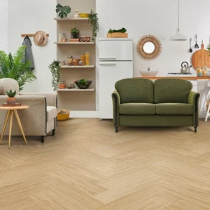 Liberty Floors Lifestyle 5.5mm Herringbone Prime Oak Luxury Rigid Vinyl Flooring (SKU-307818)