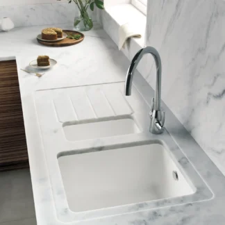 Minerva Carrara White Worktop 25mm 3050 X 650