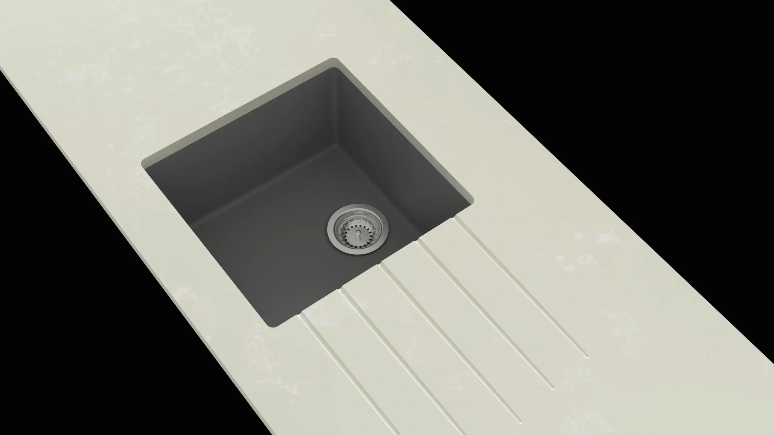 Minerva Blue Venato Sink Module Granite Sink Single LHB 25mm 3050 X 650