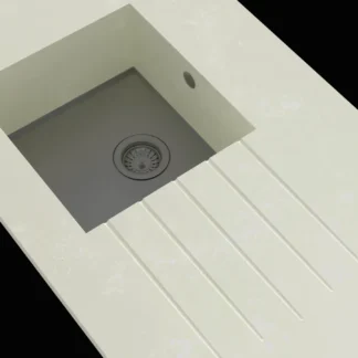 Minerva Grey Crystal Integrated Sink Module Single Bowl LHB 25mm 2250 X 650