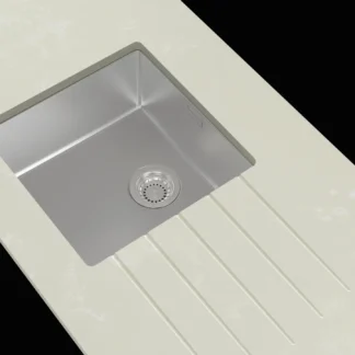 Minerva Copper Fleck S/Steel Sink Module R10 Sink Super Bowl LHB 25mm 3050 X 650
