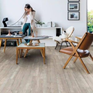 Quick-Step Alpha Bloom Morning Mist Pine LVT Flooring AVMPU40074
