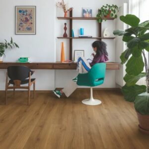 Quick-Step Alpha Bloom Botanic Caramel Oak LVT Flooring AVMPU40315