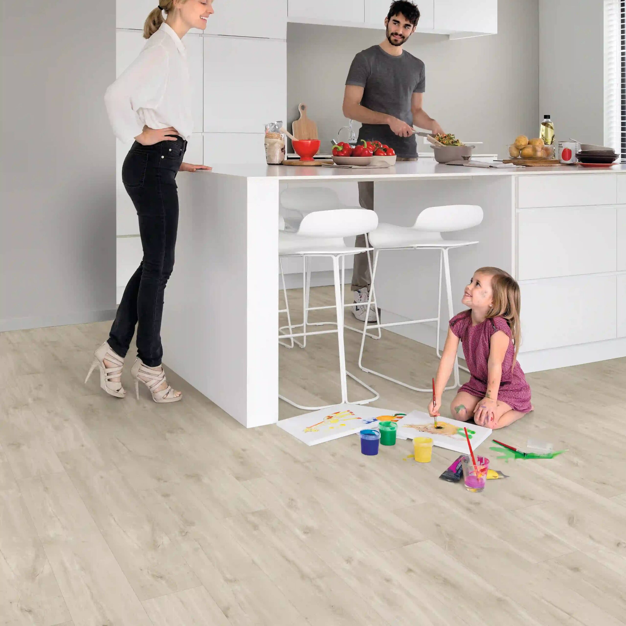 Quick-Step Alpha Blos Canyon Oak Beige LVT Flooring AVSPU40038