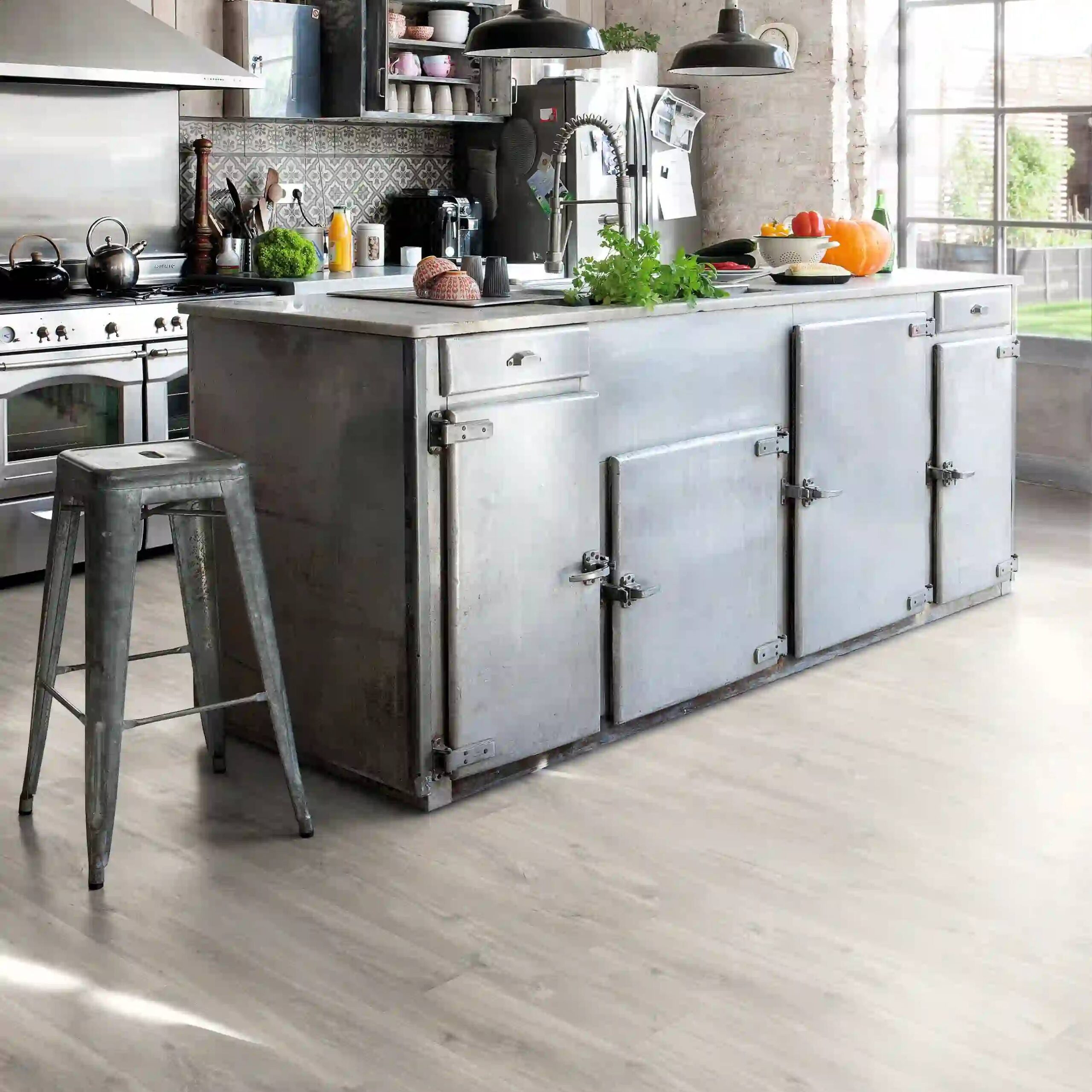 Quick-Step Alpha Blos Canyon Oak Grey With Saw Cuts LVT Flooring AVSPU40030