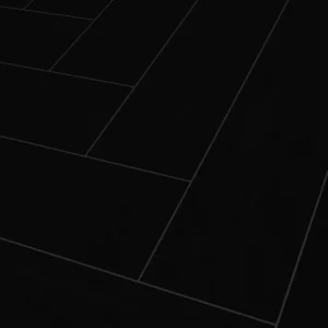 Falquon Flooring Herringbone 6mm SPC High Gloss Black Waterproof Vinyl U190