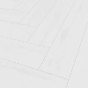 Falquon Flooring Herringbone 6mm SPC High Gloss White Waterproof Vinyl D2935