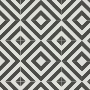 Faus Retro 8mm Laminate Black & White Pattern Flooring S185210