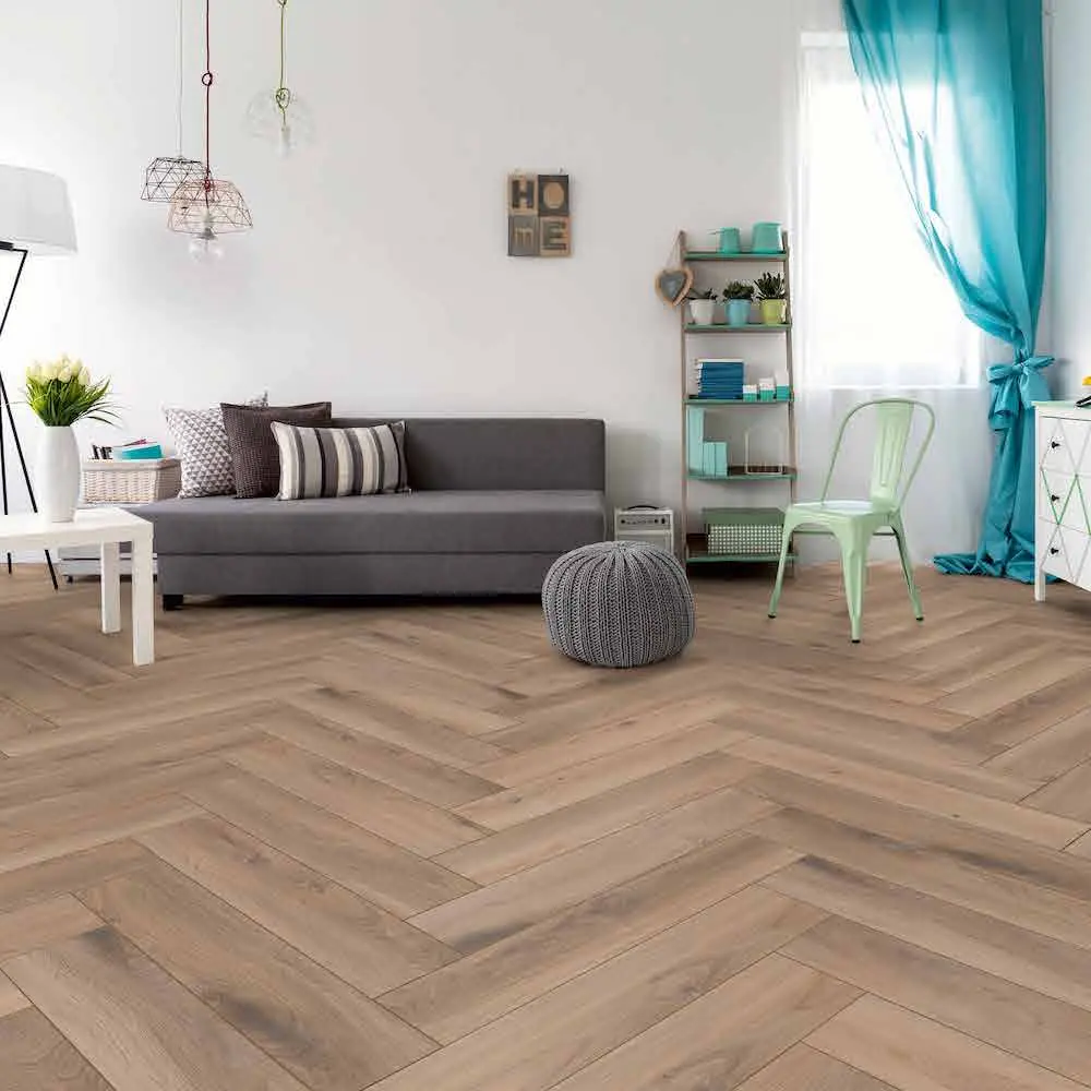Kronotex Herringbone 8mm Laminate Metz Oak D3766