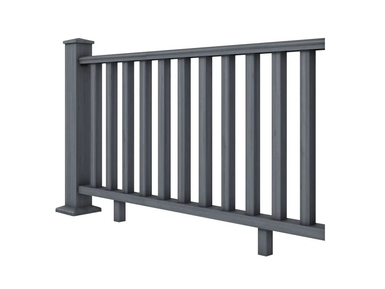 Guardian Composite Hand Rail Balustrade Post & Rail System 1.8m Module - Charcoal