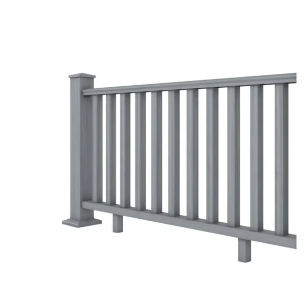Gray Comp Railing Guardian Composite Hand Rail Balustrade Post & Rail System 1.8m Module ...