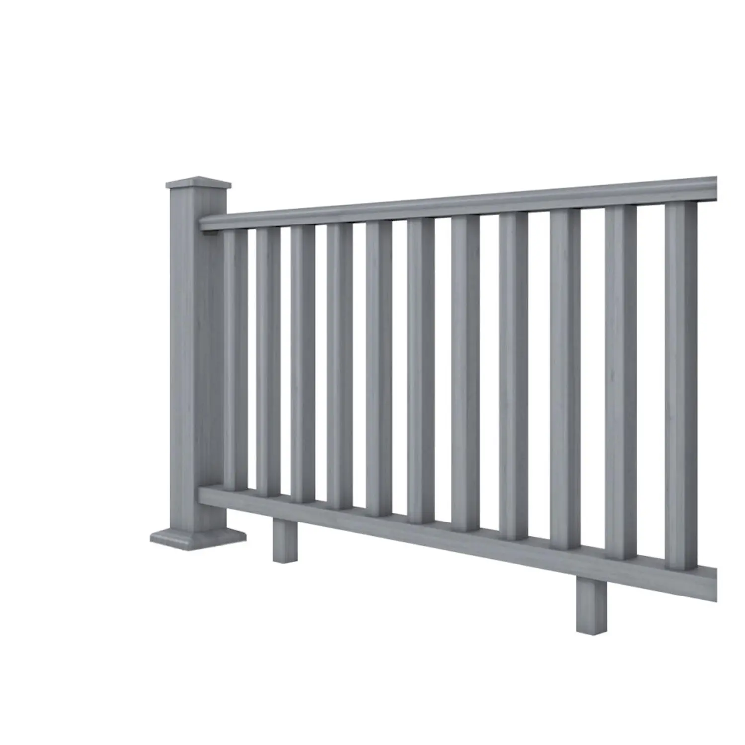 Guardian Composite Hand Rail Balustrade Post & Rail System 1.8m Module - Grey