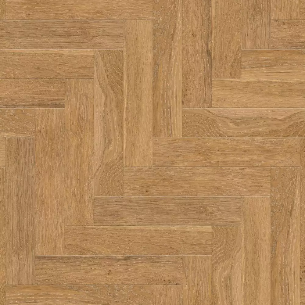 Liberty Floors Herringbone Parquet 14mm Engineered Oak Smoked Brushed & White Oiled Flooring - Image 2