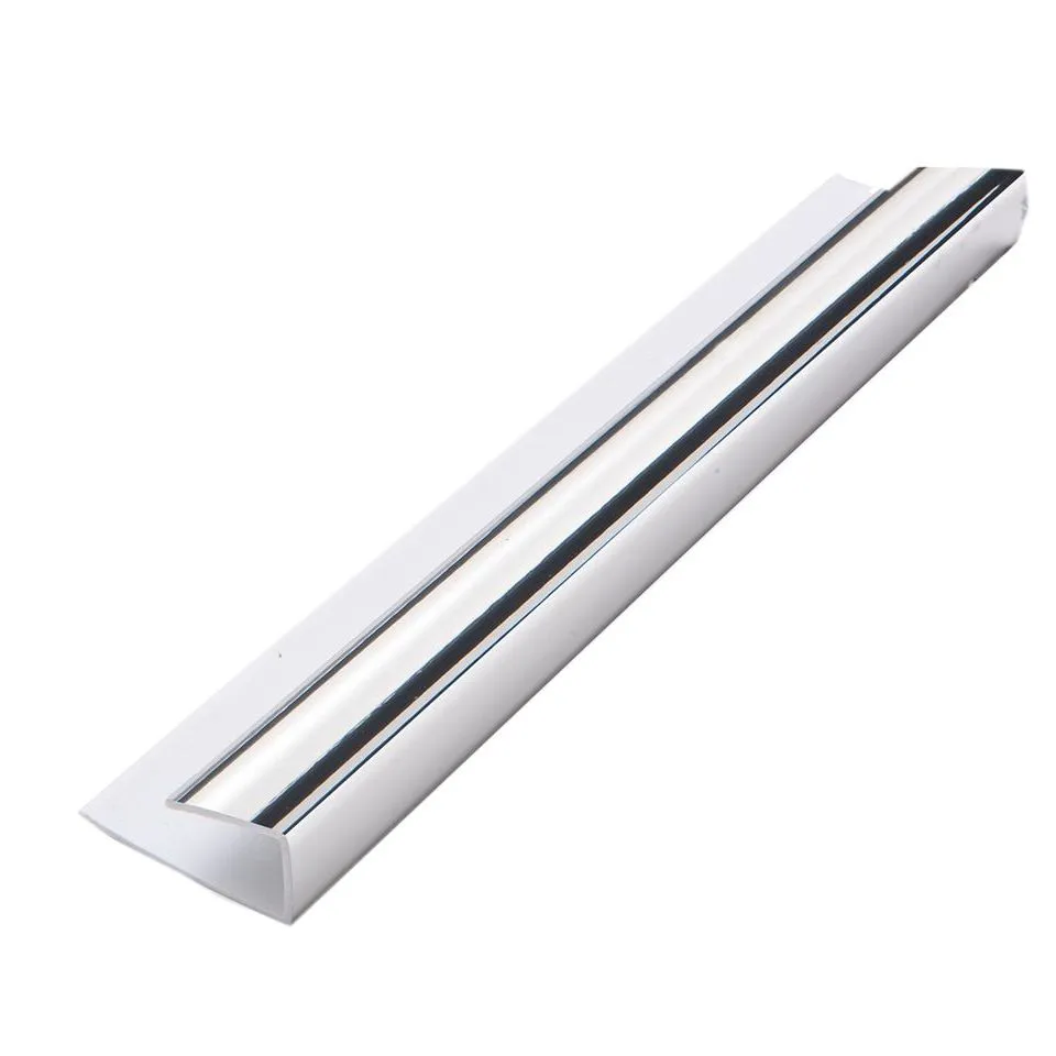 Guardian Wall Panel Accessories 1 Part Edge Trim 10mm x 2.7m Chrome