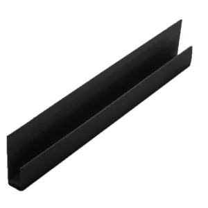 Guardian Wall Panel Accessories 2 Part Edge Trim  8/10mm x 2.7m Black