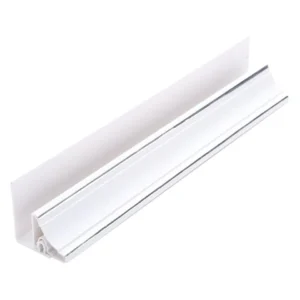 Guardian Wall Panel Accessories 2 Part Wall Ceiling Cove  10mm x 2.7m White / Chrome