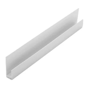 Guardian Wall Panel Accessories 2 Part Edge Trim  8/10mm x 2.7m White