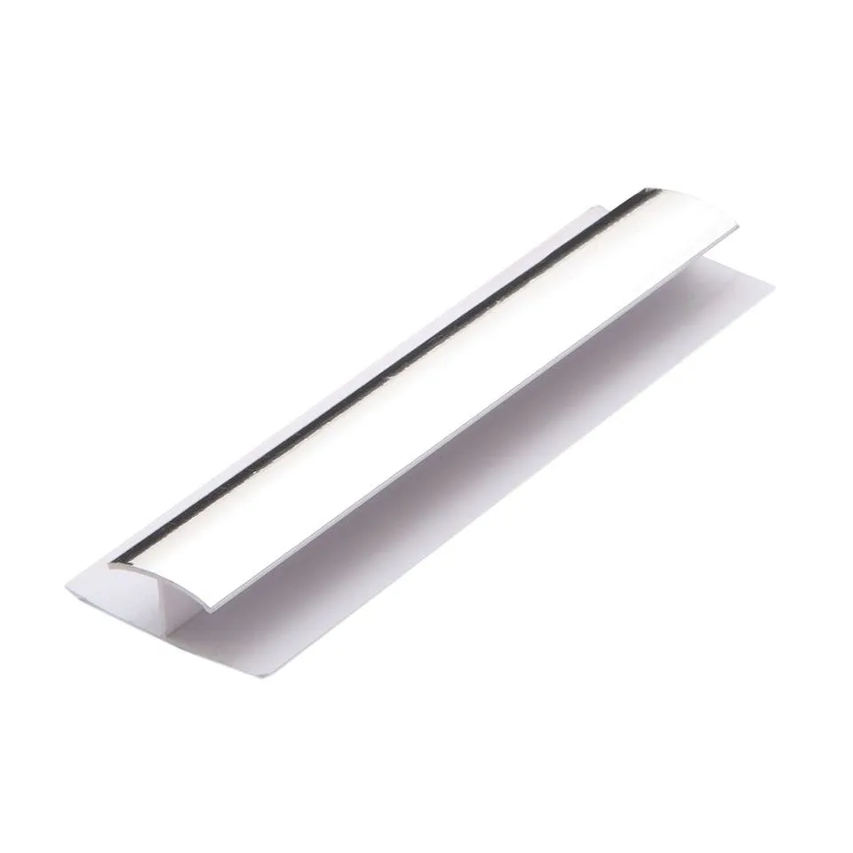Guardian Wall Panel Accessories H Trim 8mm x 2.7m Chrome