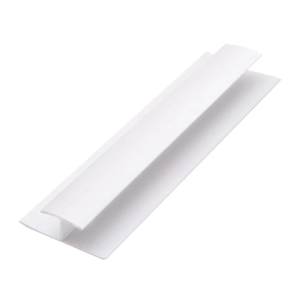 Guardian Wall Panel Accessories H Trim 10mm x 2.7m White