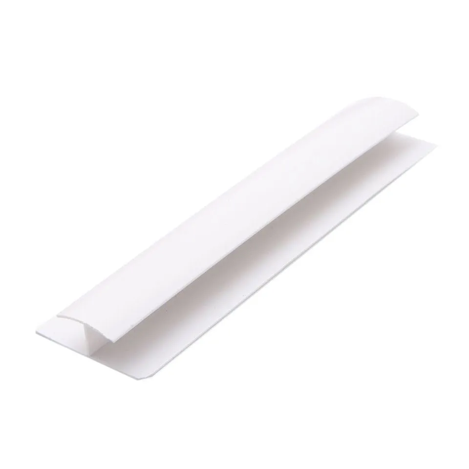 Guardian Wall Panel Accessories H Trim 8mm x 2.7m White