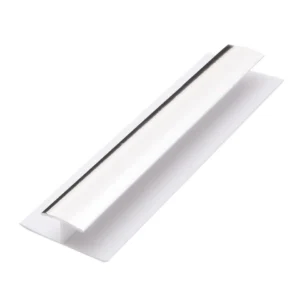 Guardian Wall Panel Accessories H Trim  10mm x 2.7m Chrome