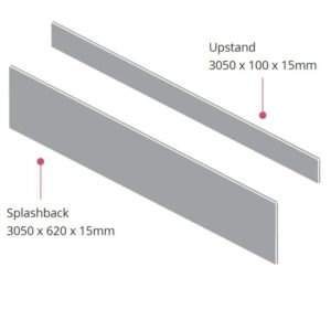 Metis Brown Fleck Upstand 3050 x 100 x 15mm